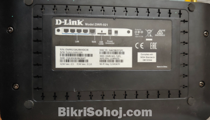 D-Link DWR-921 4G LTE Router